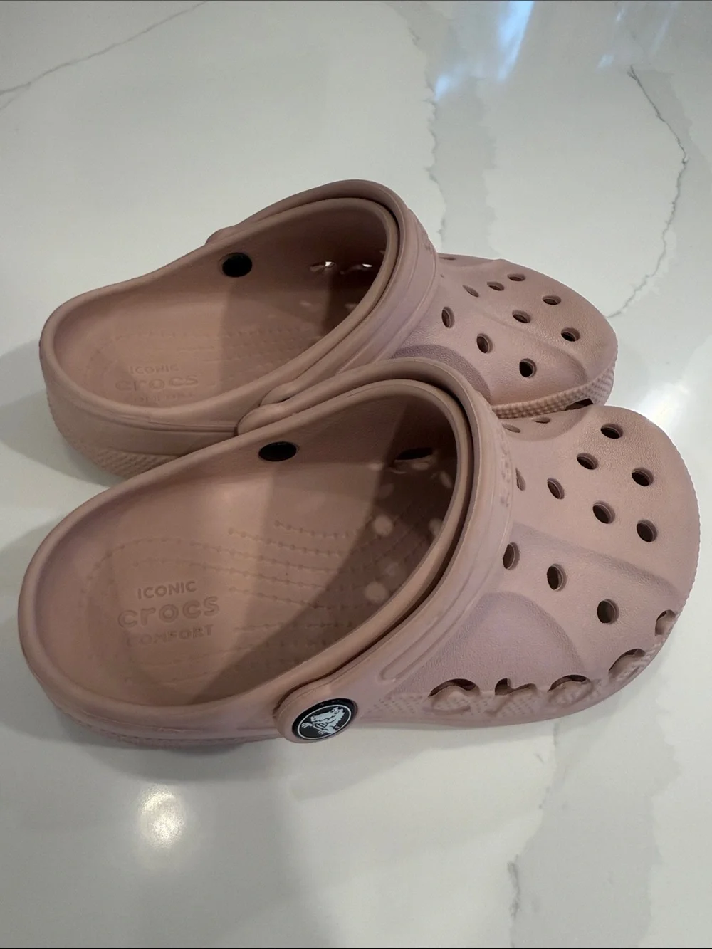 CROCS Kids' Classic Clog in Dusty Rose Size J1